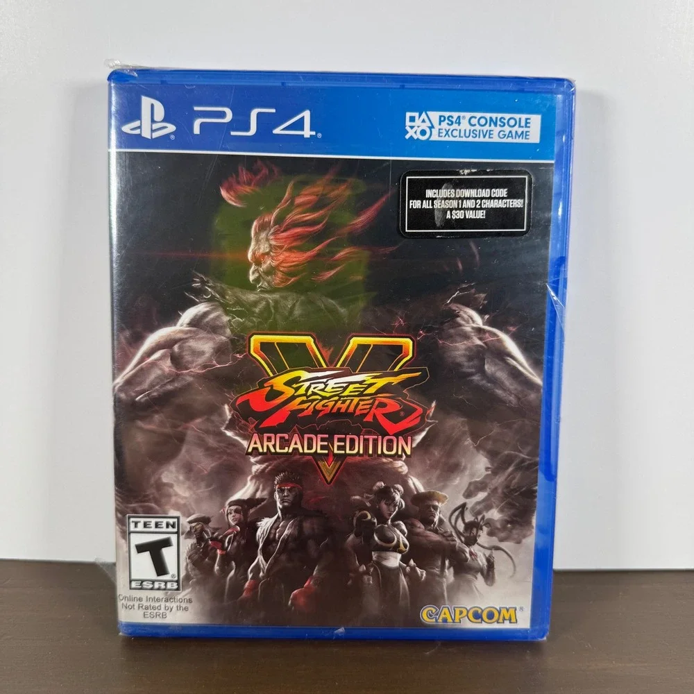 Capcom Street Fighter V Arcade Edition Video Game PS4 DLC Included New Sealed